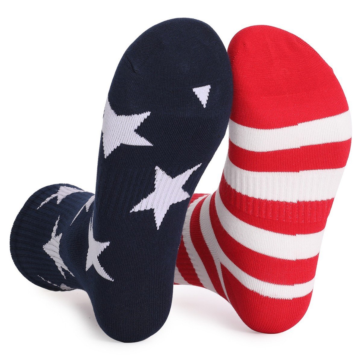 Sommer Neu amerikanisch Flagge Tag der Unabhängigkeit Urlaub Geschenk Print Baumwolle Herren und Damen Mittlerer Tube Socken