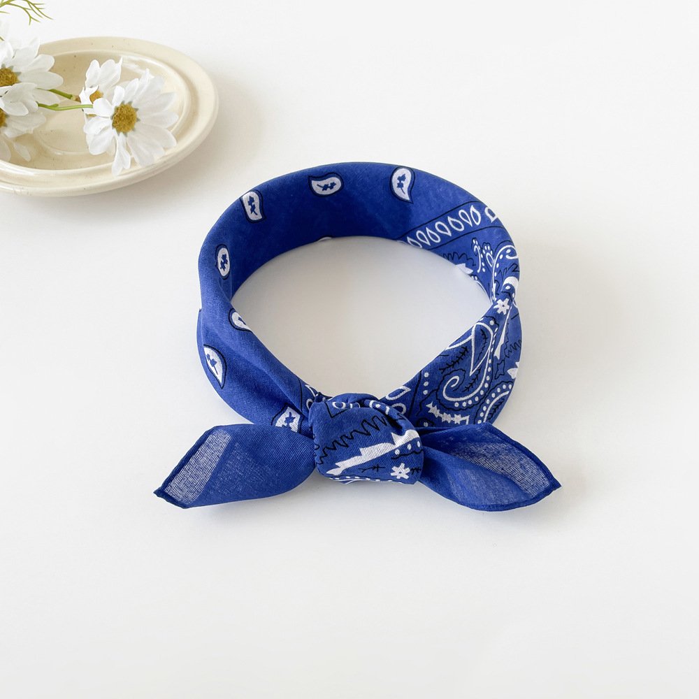 europäisch und amerikanisch HipHop Seidentuch für Damen 50cm Baumwolle Leinen Klein Quadrat Schal Neuer Stil Nische Persönlichkeit Cashew Print Kopftuch Taille Schal