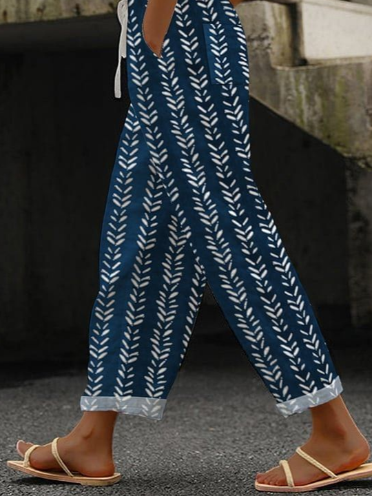 Damen Geometrisch Lang Hose Lässig Frühling/Herbst Hose