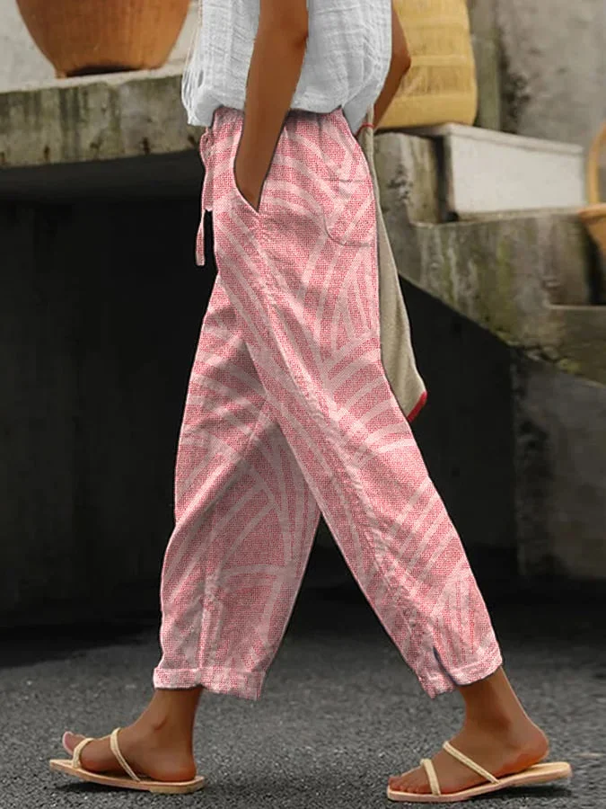 Damen Geometrisch Lang Hose Lässig Frühling/Herbst Hose