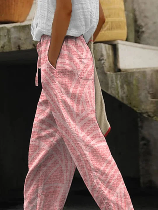 Damen Geometrisch Lang Hose Lässig Frühling/Herbst Hose