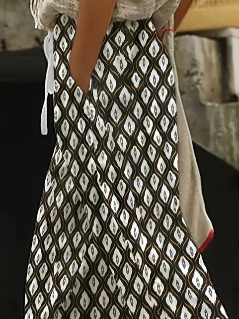 Damen Geometrisch Lang Hose Lässig Frühling/Herbst Hose