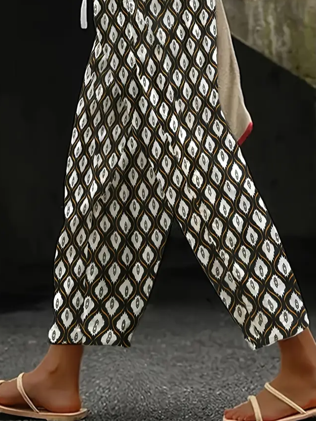Damen Geometrisch Lang Hose Lässig Frühling/Herbst Hose