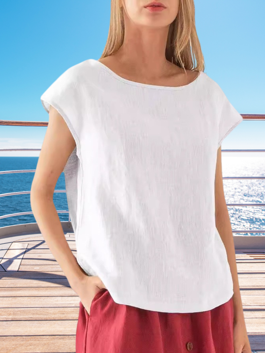 Damen Unifarben Kurzarm T-Shirts T-Shirt Rundhals Lässig Sommer Oberteile