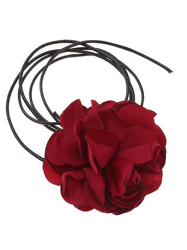 Dreidimensionale Blume Gurt Rosa Halskette Kragen Blume Tragegurt Kragen Zubehörteil Ausschnitt Halskette