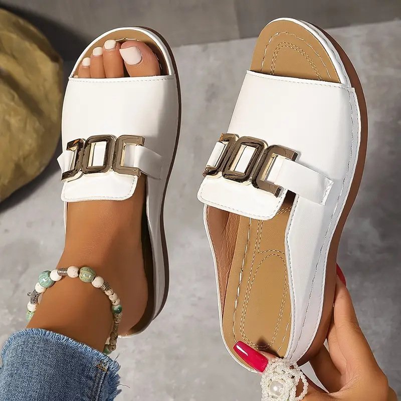 Unifarben Sommer Sandale