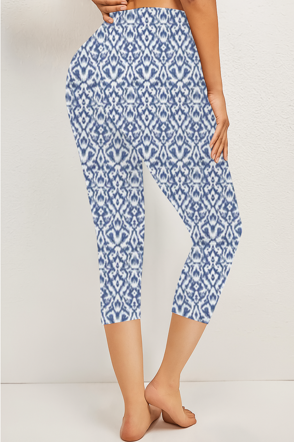 Damen Hose Elastische Taille Legging Täglich Ausgehen Lässig Print Geblümt Sommer Hose