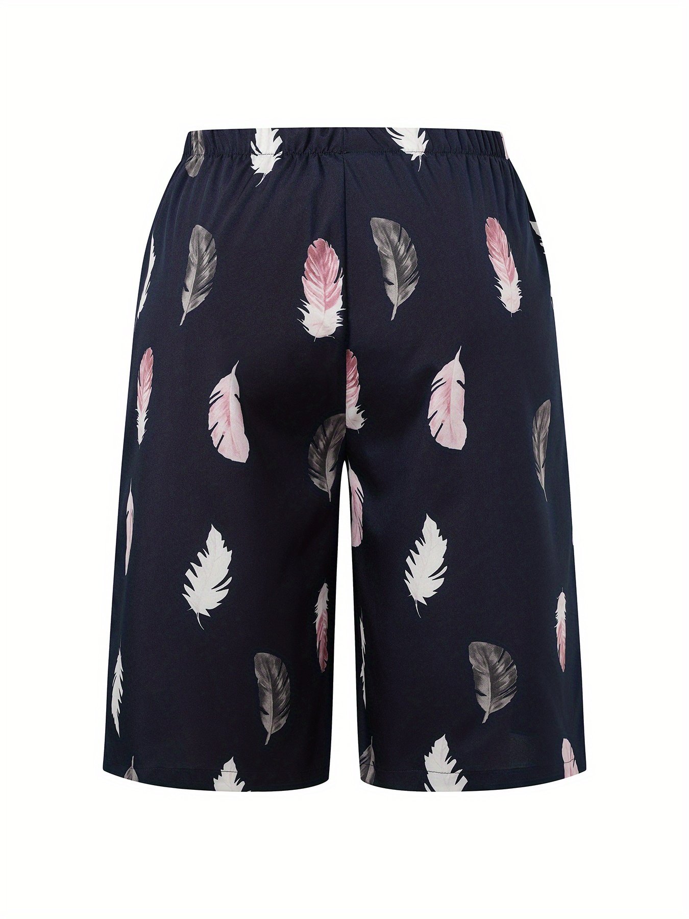 Damen Feder Fünfte Hose Hose Lässig Sommer Hose