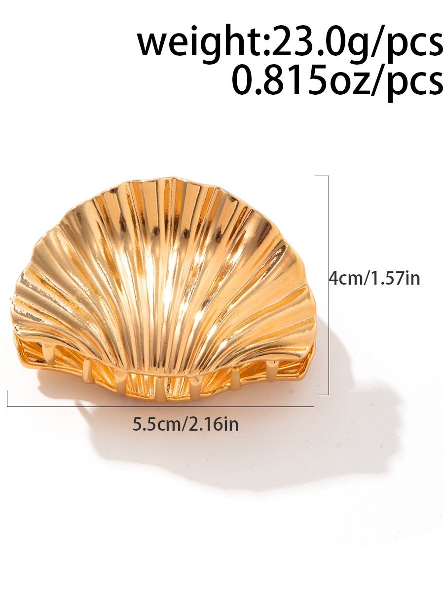 echt Golden Galvanisiert Kopfschmuck Groß Oberstoff Haarnadel Nische Design Legierung Clip hochwertig Clip