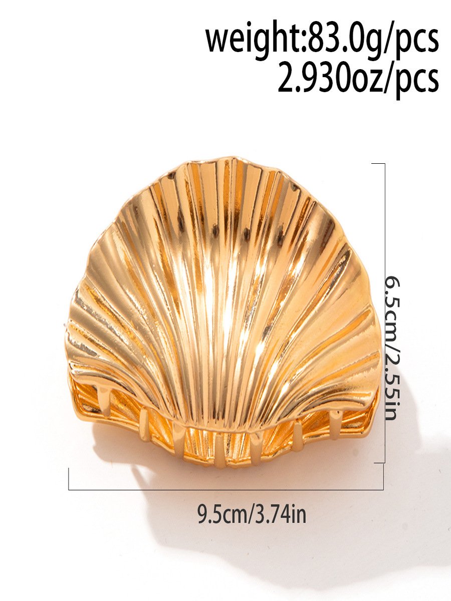 echt Golden Galvanisiert Kopfschmuck Groß Oberstoff Haarnadel Nische Design Legierung Clip hochwertig Clip