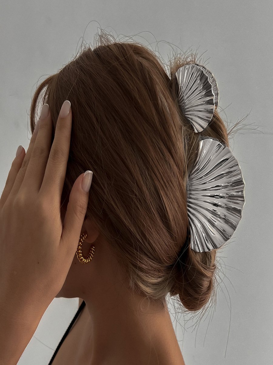 echt Golden Galvanisiert Kopfschmuck Groß Oberstoff Haarnadel Nische Design Legierung Clip hochwertig Clip
