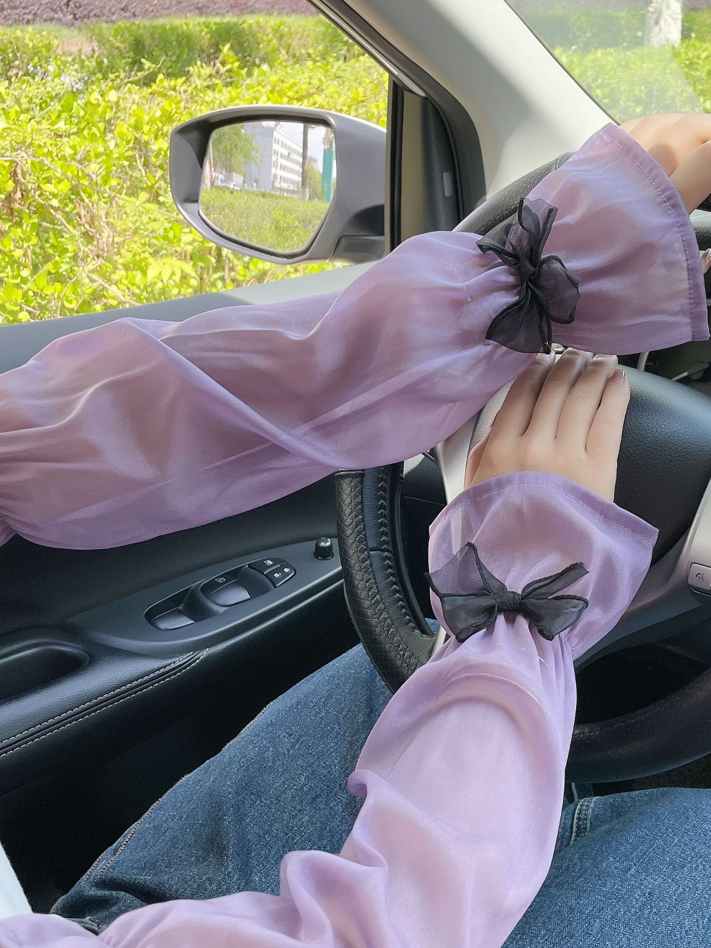 Outdoor Sonne Schutz Weit Ärmel für Damen Anti-Ultraviolett Arm Wachen Sommer Fahren Mesh Handschuhe Dünn Spitze Eis Ärmel
