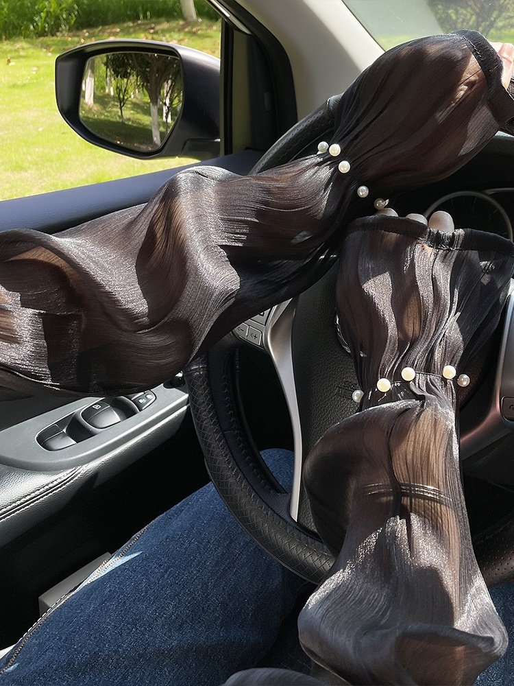 Outdoor Sonne Schutz Weit Ärmel für Damen Anti-Ultraviolett Arm Wachen Sommer Fahren Mesh Handschuhe Dünn Spitze Eis Ärmel