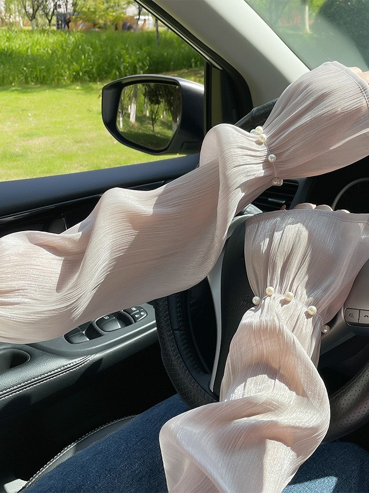Outdoor Sonne Schutz Weit Ärmel für Damen Anti-Ultraviolett Arm Wachen Sommer Fahren Mesh Handschuhe Dünn Spitze Eis Ärmel