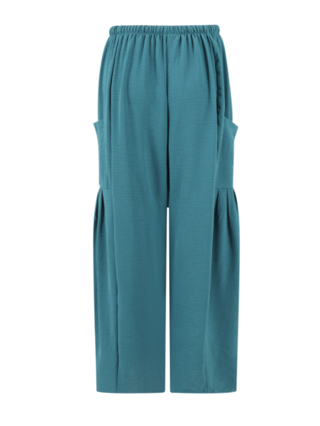 Damen Unifarben Lang Elastische Taille Hose Lässig Frühling/Herbst Hose