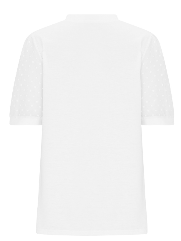 Damen Polka Dots Kurzarm T-Shirts T-Shirt V-Ausschnitt Jacquard Lässig Sommer Oberteile