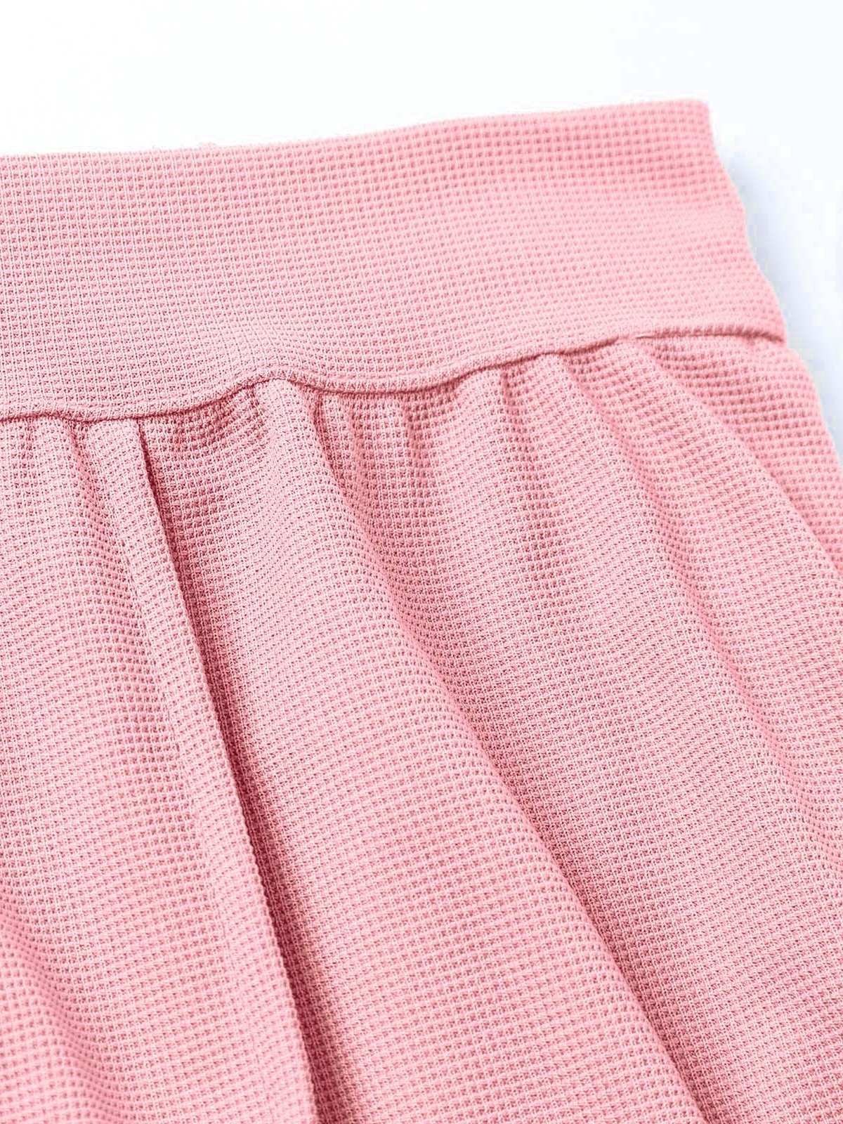 Damen Unifarben Lang Elastische Taille Hose Lässig Frühling/Herbst Hose