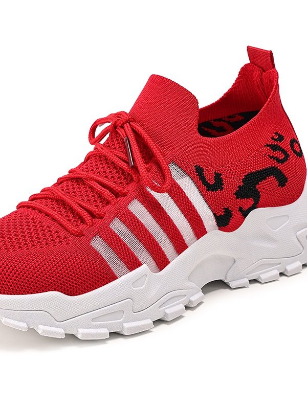 Neu grenzüberschreitend Schuhe für Damen Atmungsaktiv Fliegend Gewebe Sport Schuhe Retro Koreanisch Lässig Sport Schuhe