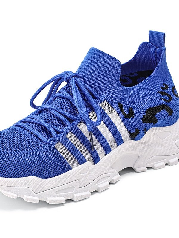 Neu grenzüberschreitend Schuhe für Damen Atmungsaktiv Fliegend Gewebe Sport Schuhe Retro Koreanisch Lässig Sport Schuhe