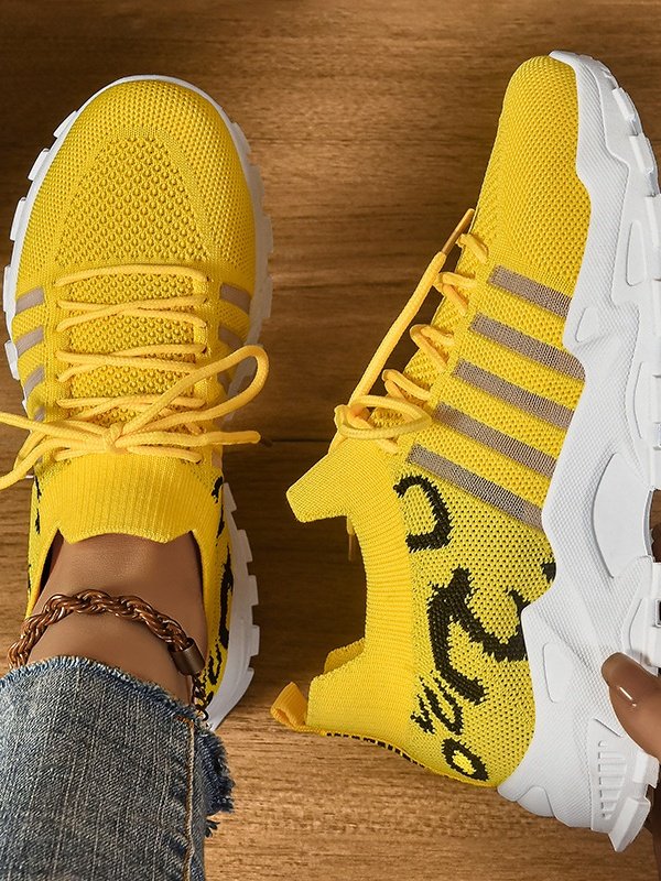Neu grenzüberschreitend Schuhe für Damen Atmungsaktiv Fliegend Gewebe Sport Schuhe Retro Koreanisch Lässig Sport Schuhe