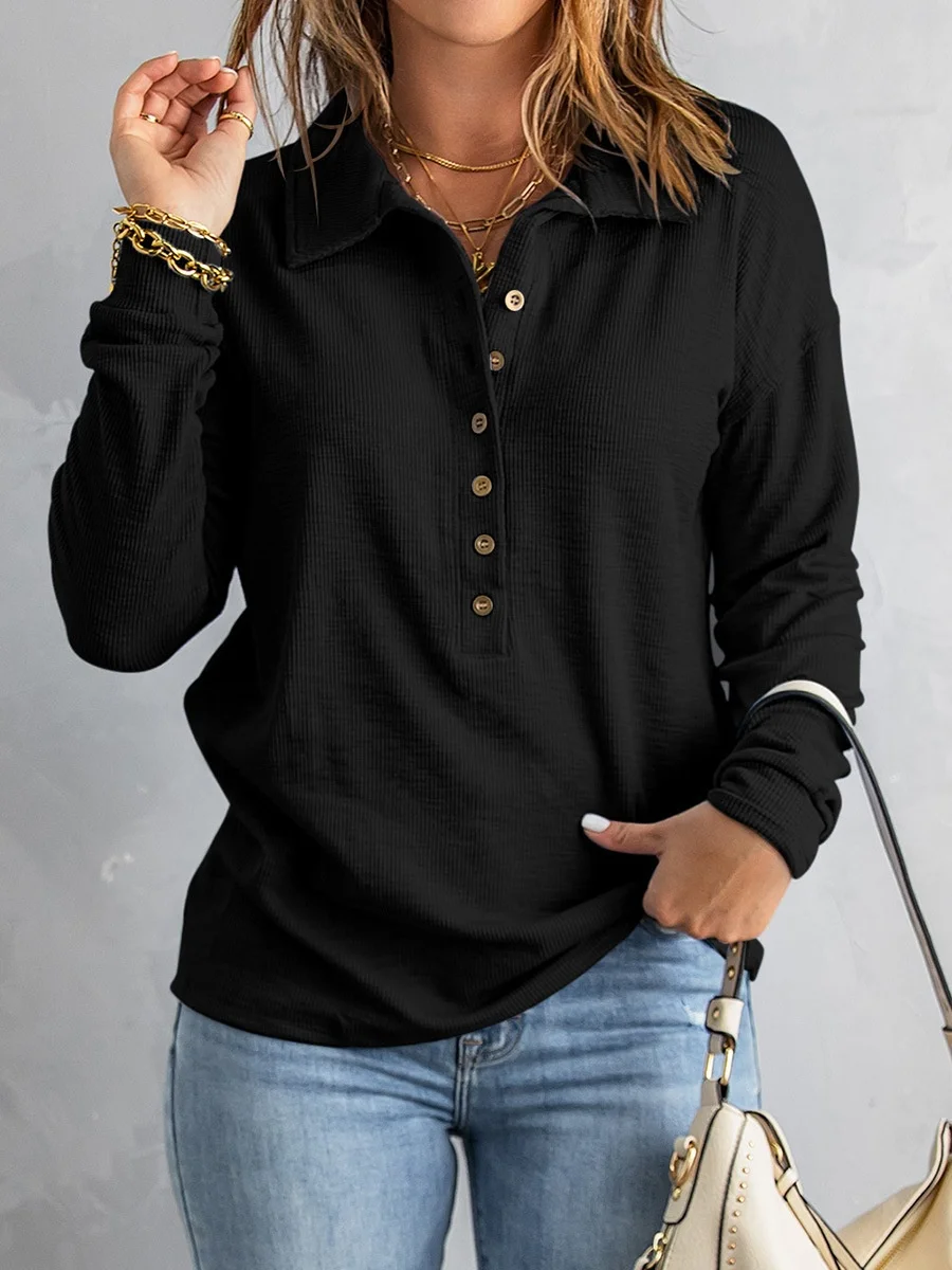 Damen Unifarben Stehkragen Nahtverarbeitung Retro Frühling/Herbst Langarm Sweatshirt