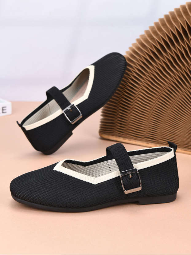 Heiß Verkauf Damen Atmungsaktiv Mesh Fliegend Gewebe Quadratisch Lässig Atmungsaktiv Licht Textil Futter Flach Schuhe