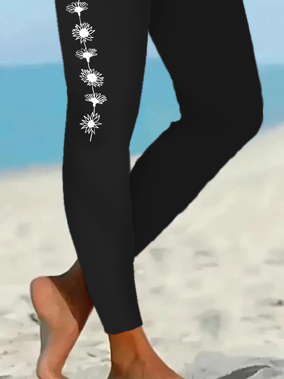 Damen Geblümt Lässig Alle Jahreszeiten Print Lang Leggings