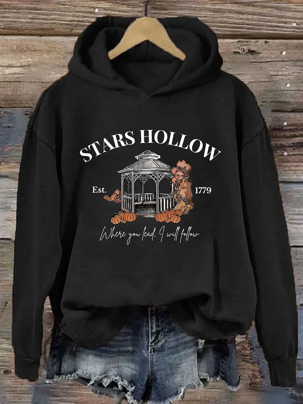 Damen Halloween Frühling/Herbst Langarm Retro Täglich Kapuze