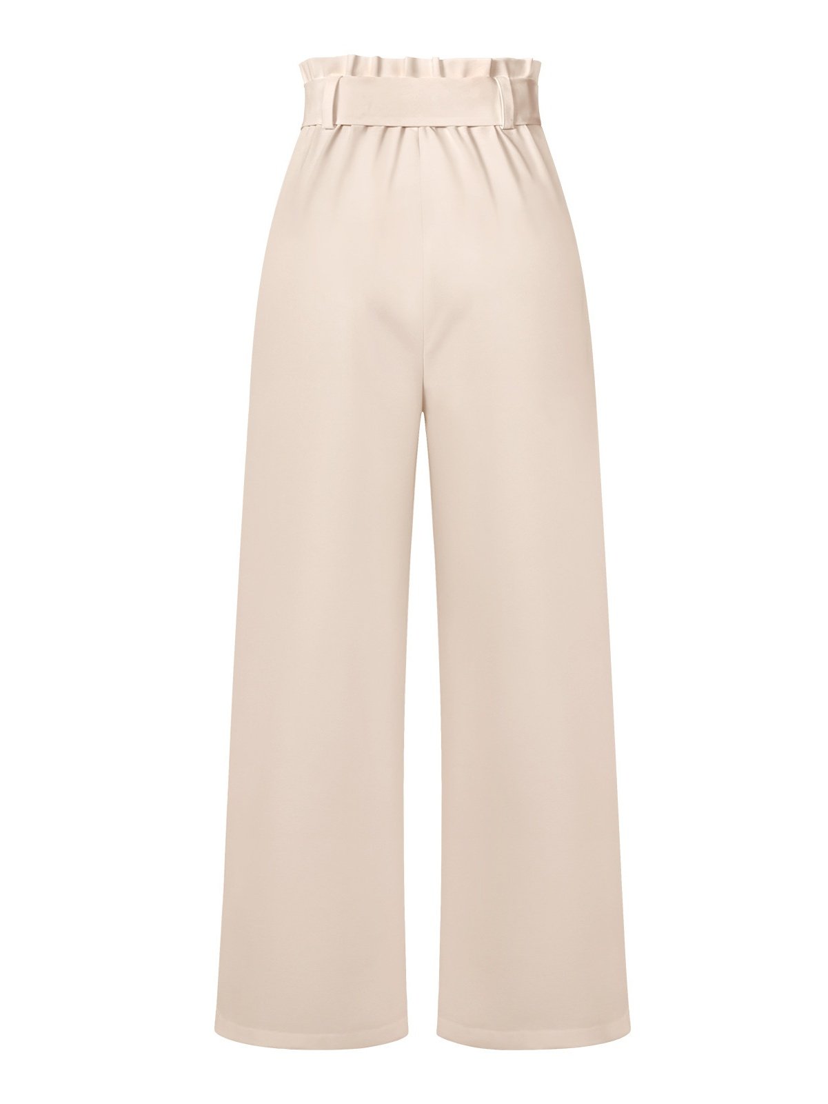 Damen Unifarben Lang Elastische Taille Hose Lässig Frühling/Herbst Hose