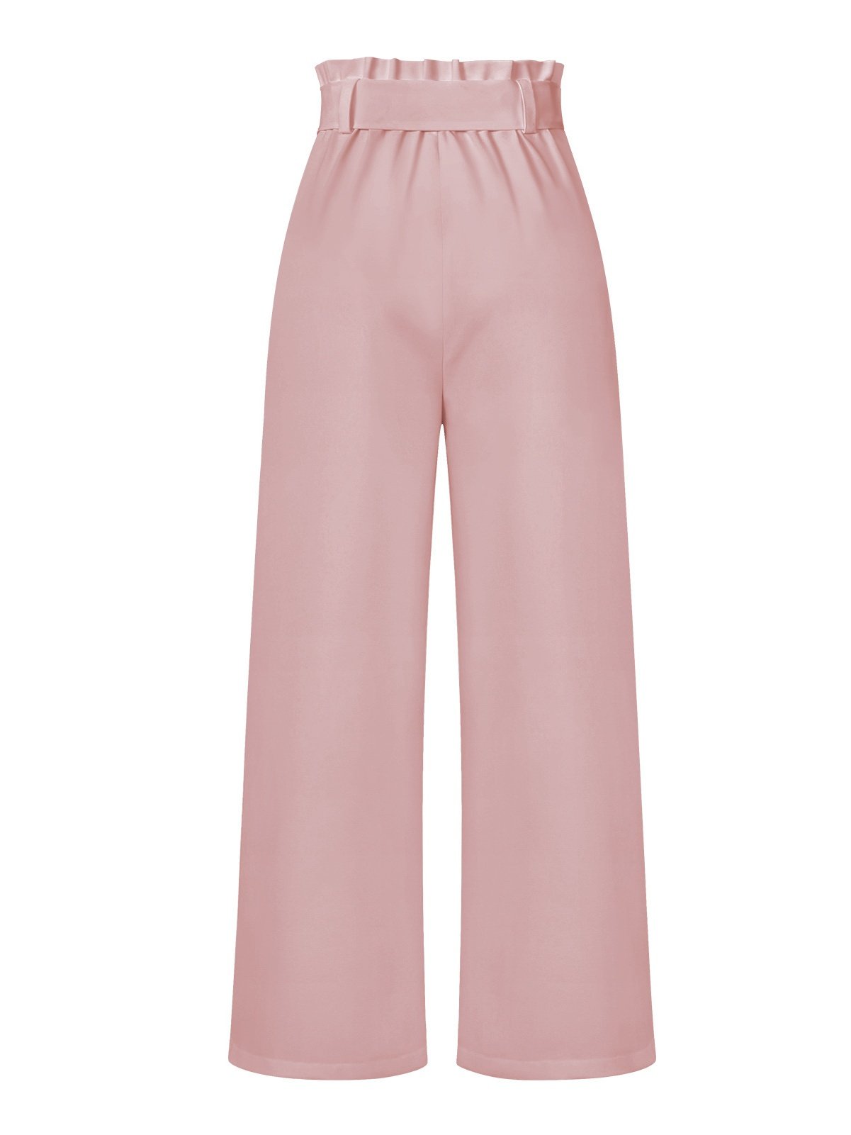 Damen Unifarben Lang Elastische Taille Hose Lässig Frühling/Herbst Hose