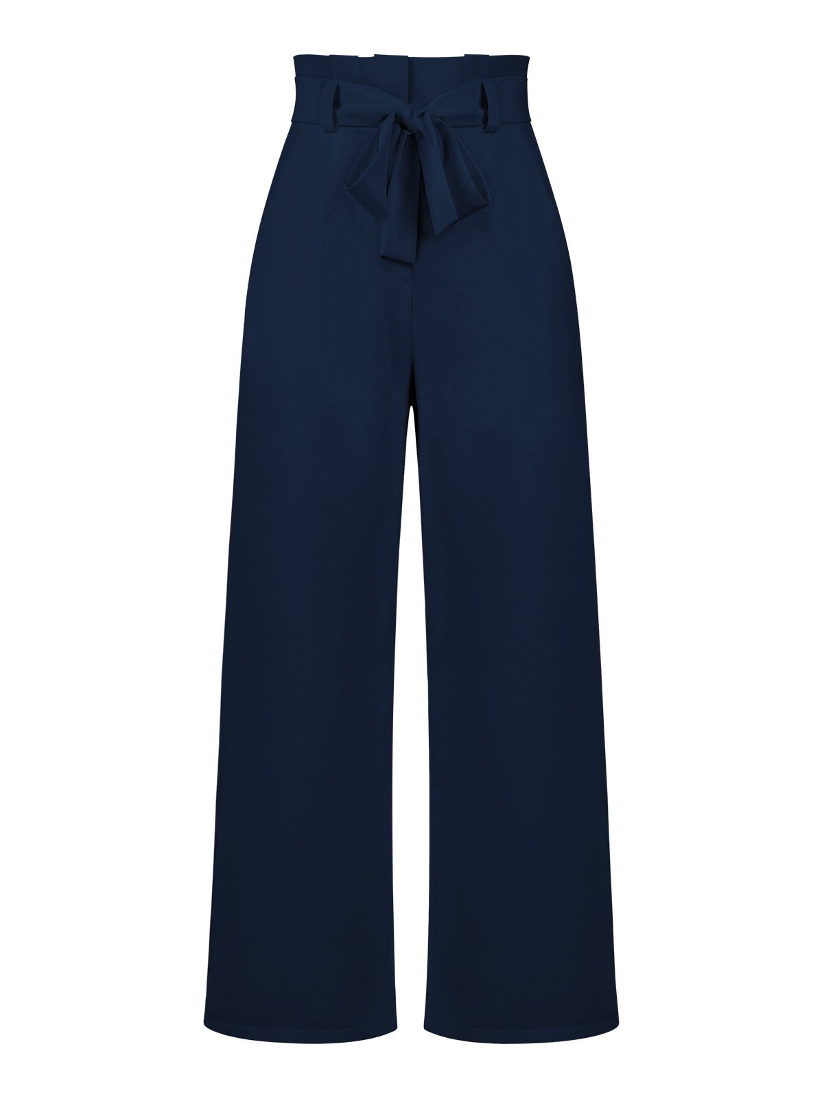 Damen Unifarben Lang Elastische Taille Hose Lässig Frühling/Herbst Hose