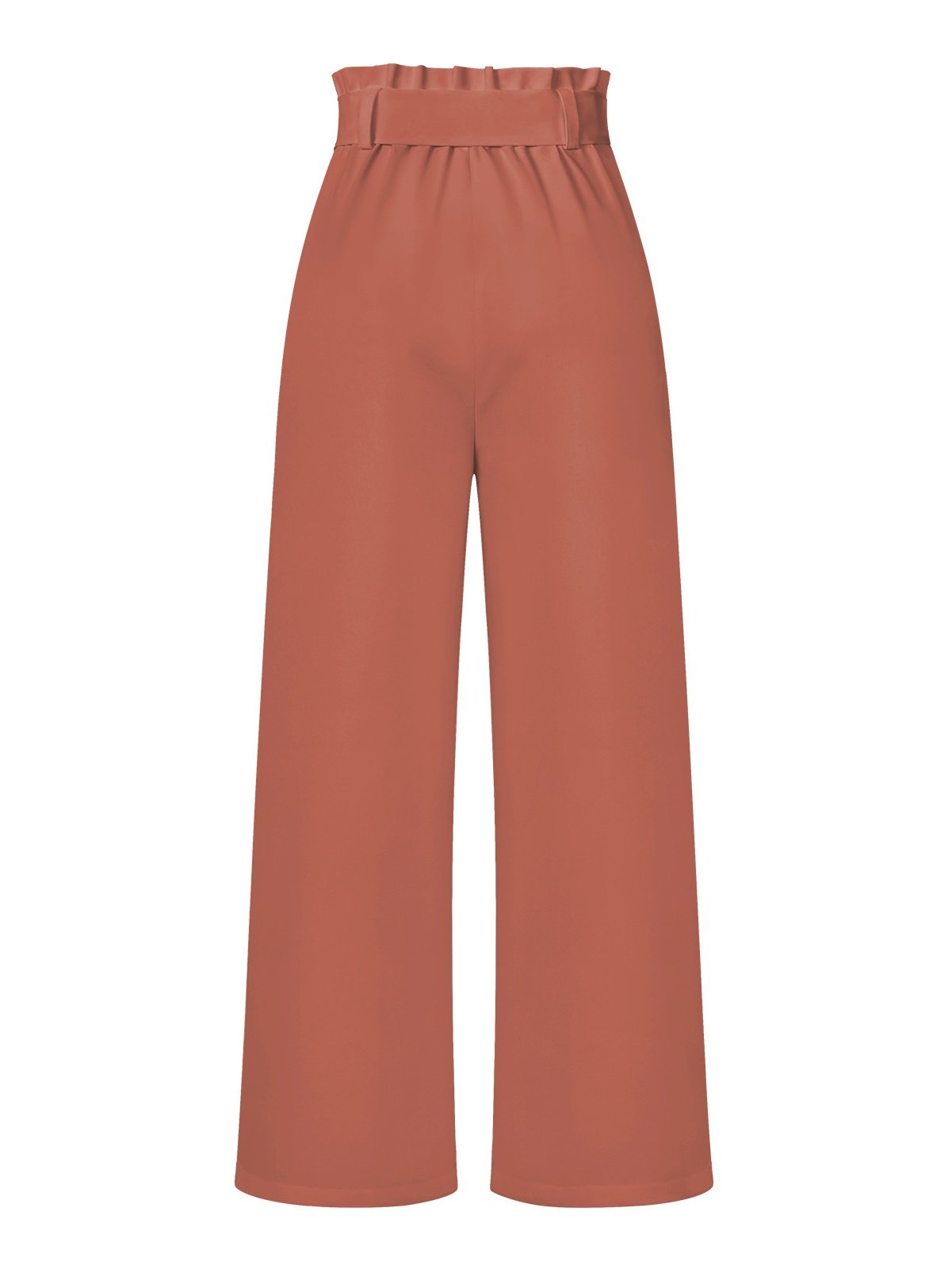Damen Unifarben Lang Elastische Taille Hose Lässig Frühling/Herbst Hose
