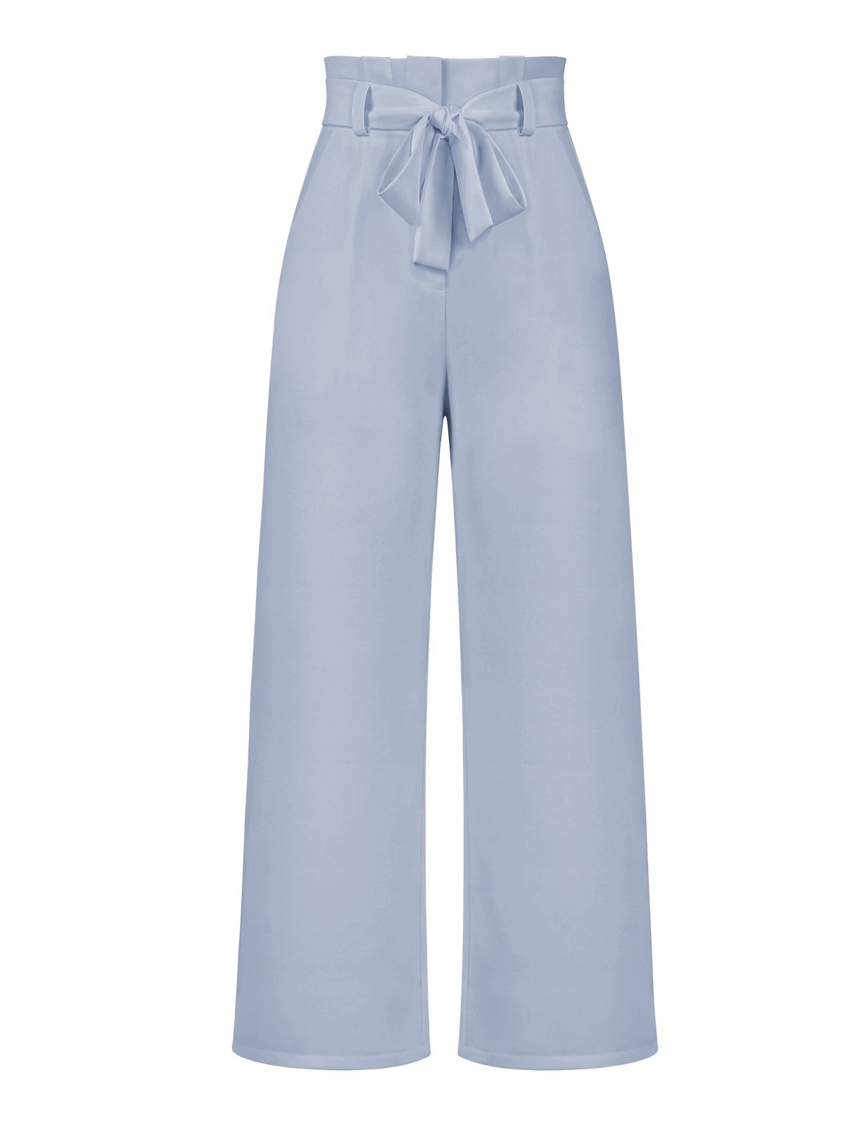 Damen Unifarben Lang Elastische Taille Hose Lässig Frühling/Herbst Hose