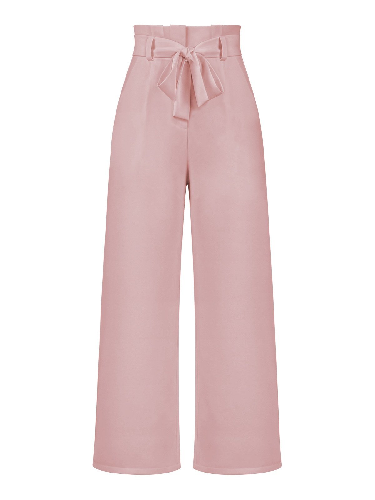 Damen Unifarben Lang Elastische Taille Hose Lässig Frühling/Herbst Hose