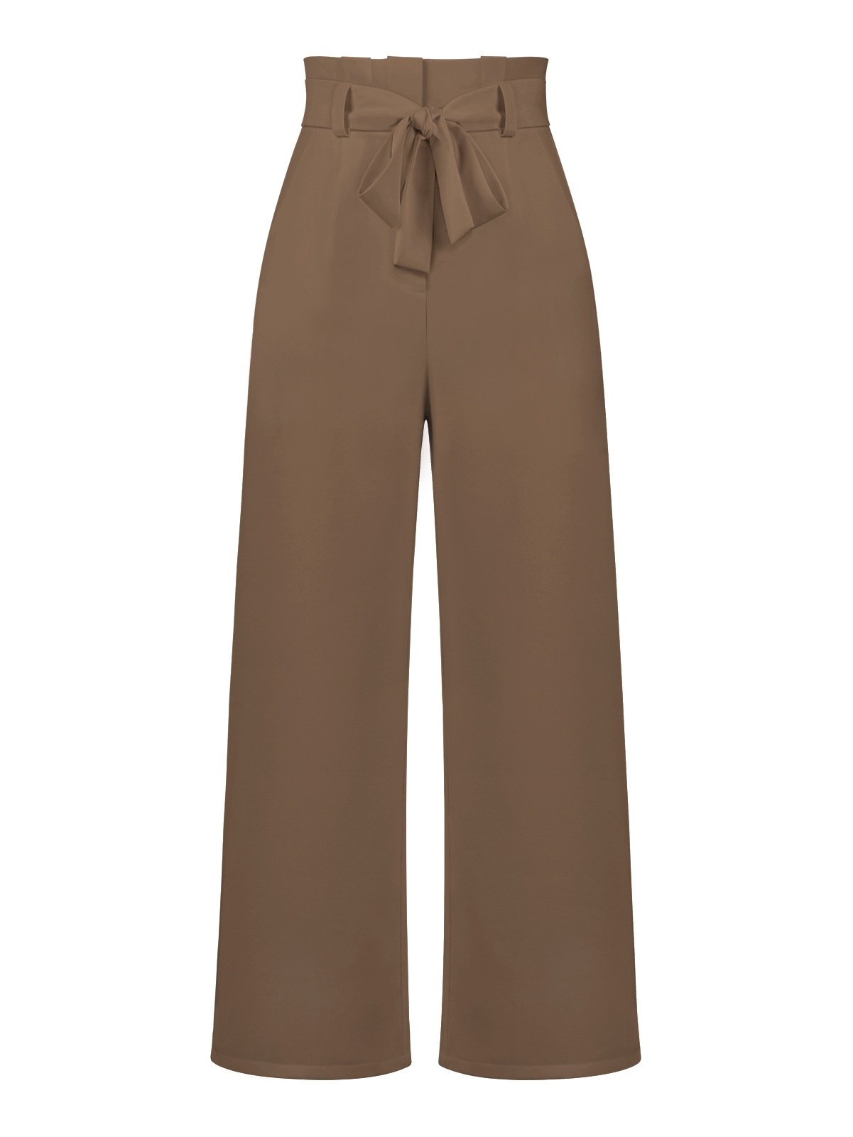 Damen Unifarben Lang Elastische Taille Hose Lässig Frühling/Herbst Hose