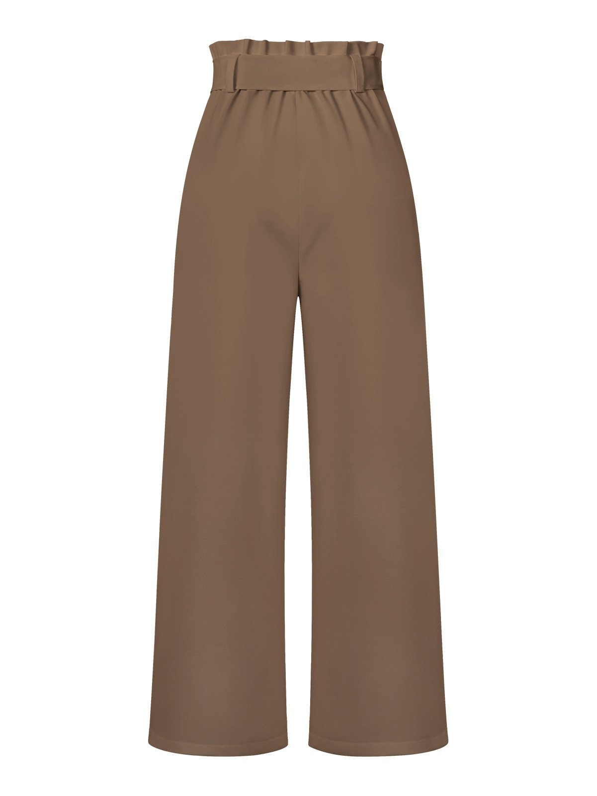 Damen Unifarben Lang Elastische Taille Hose Lässig Frühling/Herbst Hose