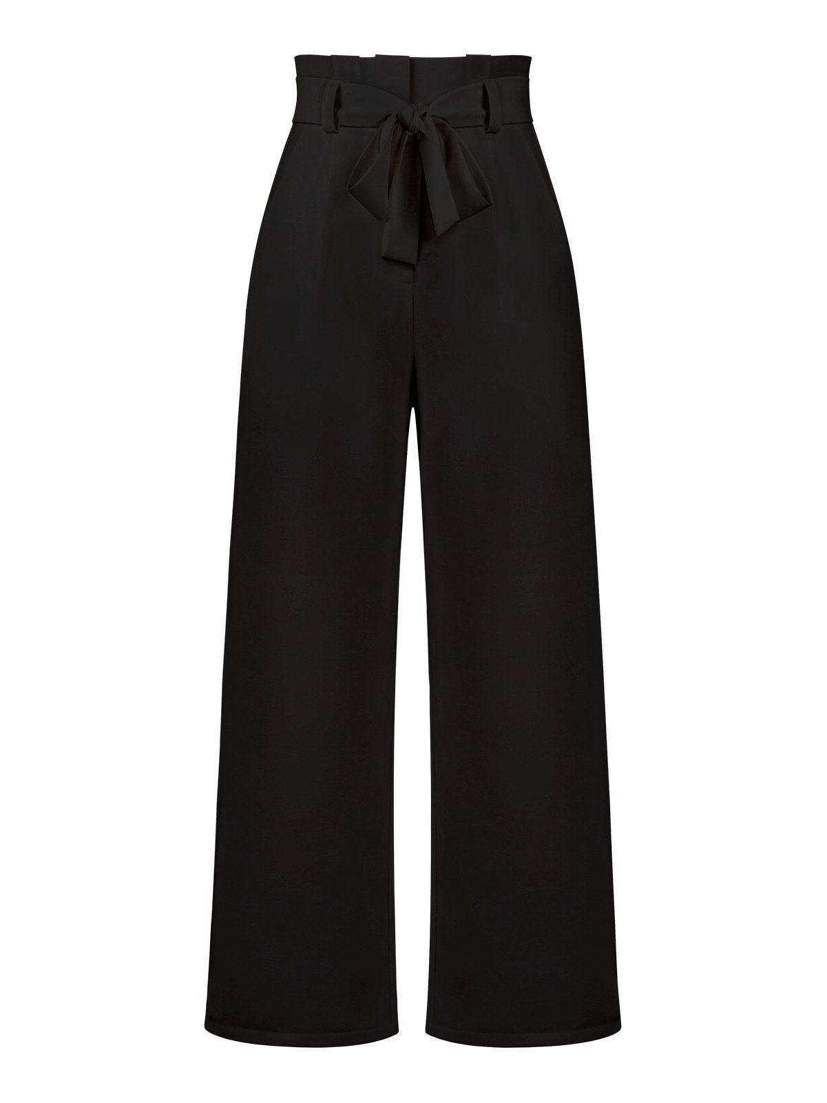 Damen Unifarben Lang Elastische Taille Hose Lässig Frühling/Herbst Hose