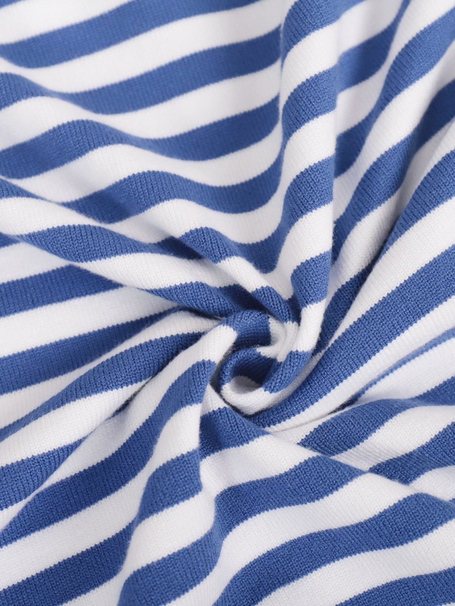 Damen Gestreift Nahtverarbeitung Frühling/Herbst Straße Langarm Rundhals Pullover