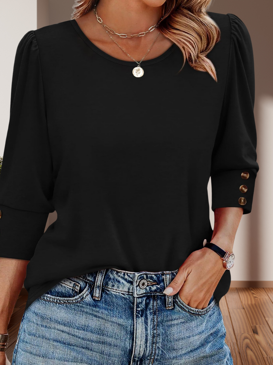 Damen Geometrisch Langarm T-Shirts T-Shirt V-Ausschnitt Print Retro Frühling/Herbst Oberteile