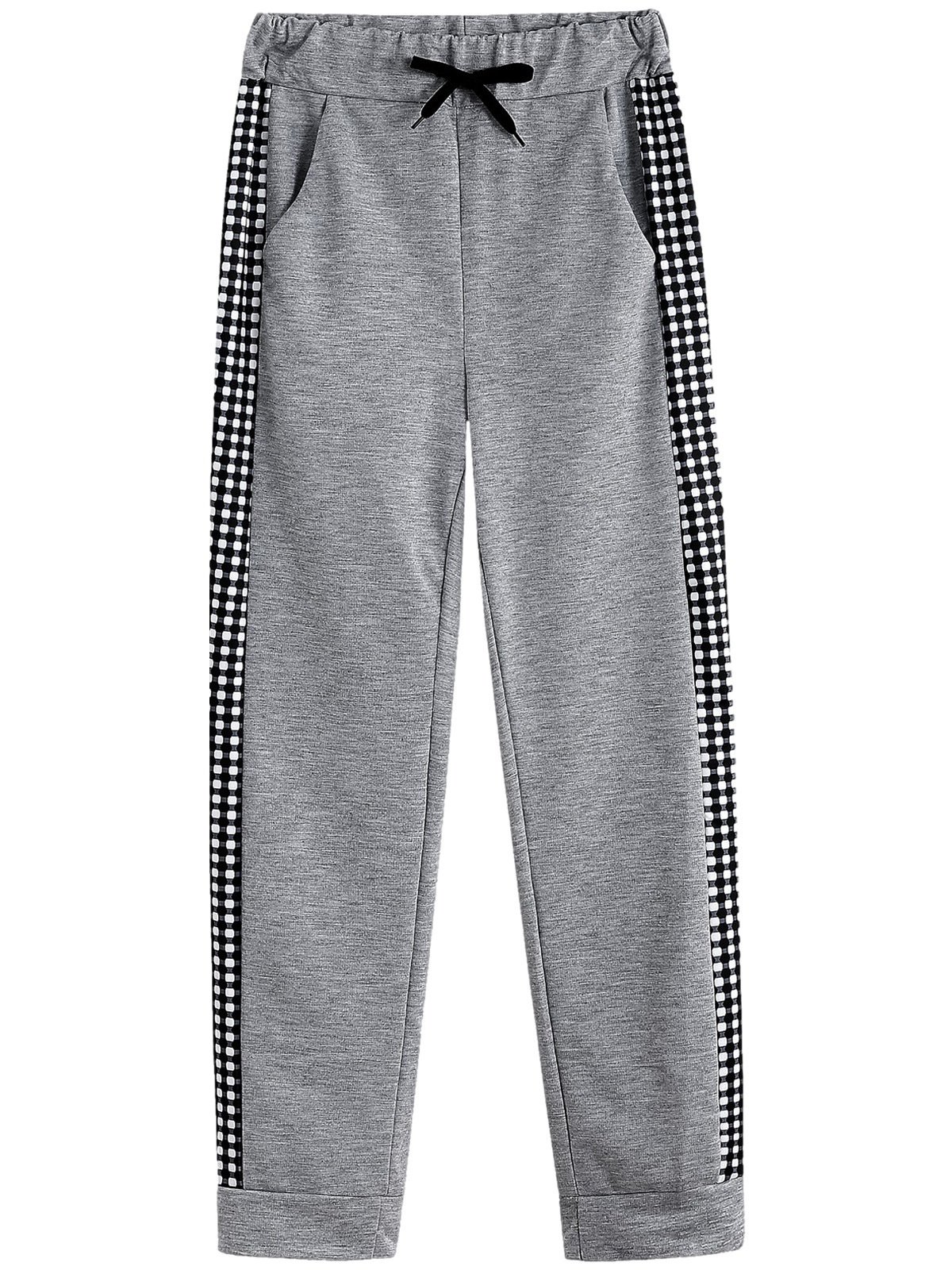 Damen Geometrisch Nahtverarbeitung Zweiteiliges Set Täglich Langarm Lässig Frühling/Herbst Bluse mit Hose Matching Set