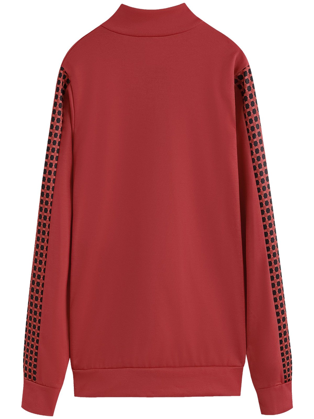 Damen Geometrisch Nahtverarbeitung Zweiteiliges Set Täglich Langarm Lässig Frühling/Herbst Bluse mit Hose Matching Set