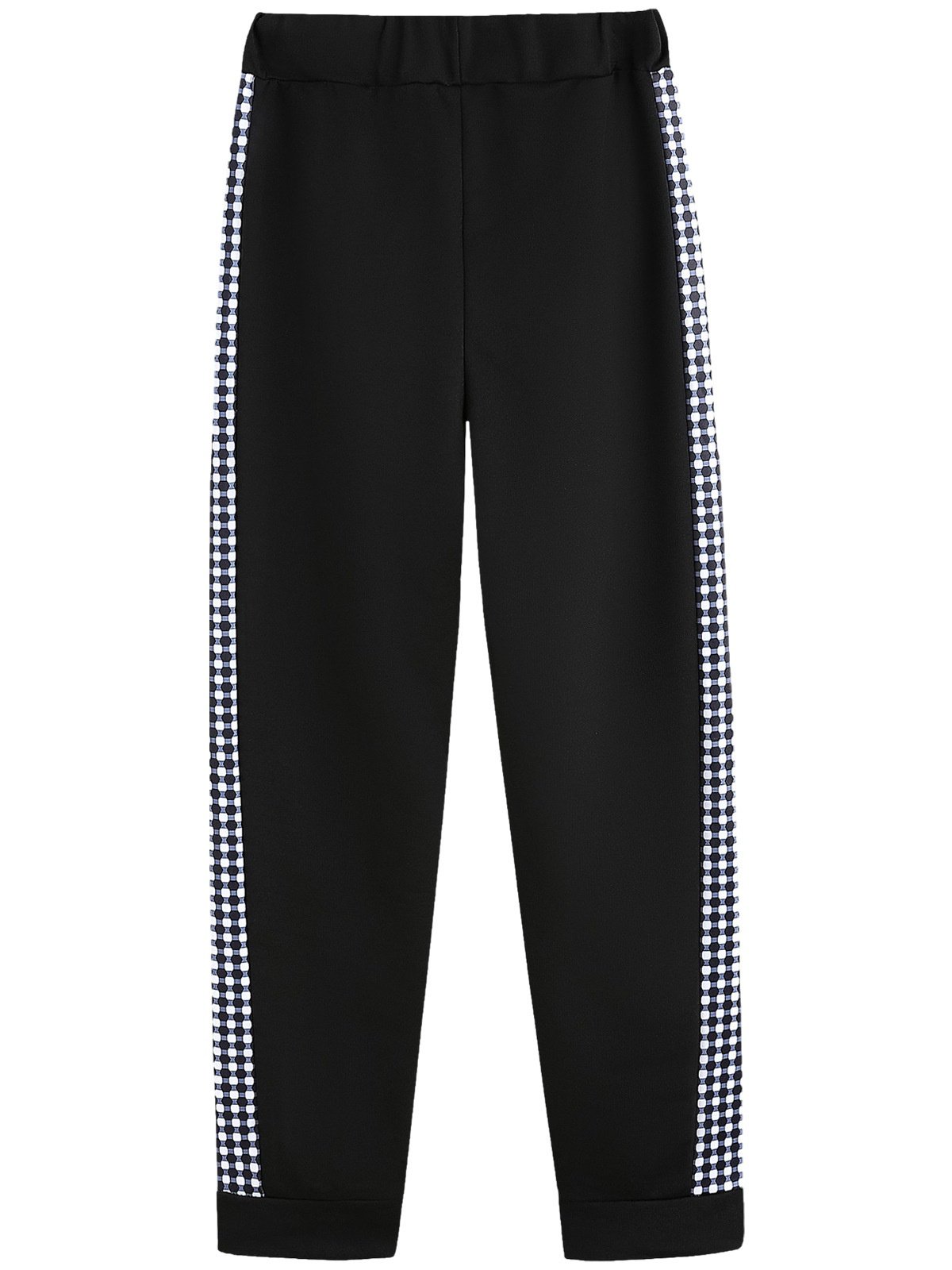 Damen Geometrisch Nahtverarbeitung Zweiteiliges Set Täglich Langarm Lässig Frühling/Herbst Bluse mit Hose Matching Set