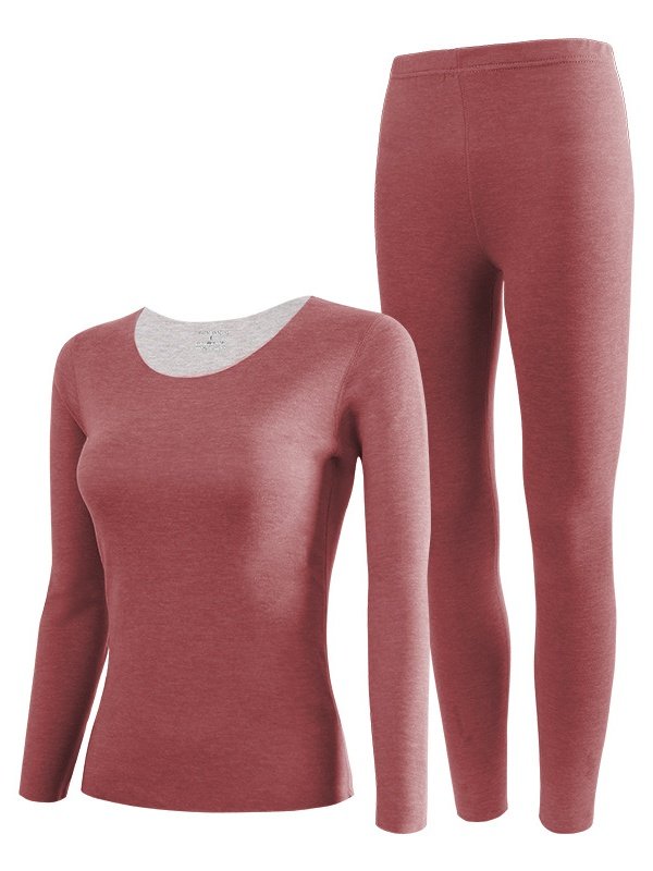 Damen Unifarben Zweiteiliges Set Täglich Langarm Lässig Frühling/Herbst Bluse mit Hose Matching Set