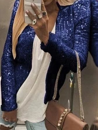 Damen Frühling/Herbst Oberbekleidung Retro Nahtverarbeitung Unifarben Langarm Stehkragen Jacke