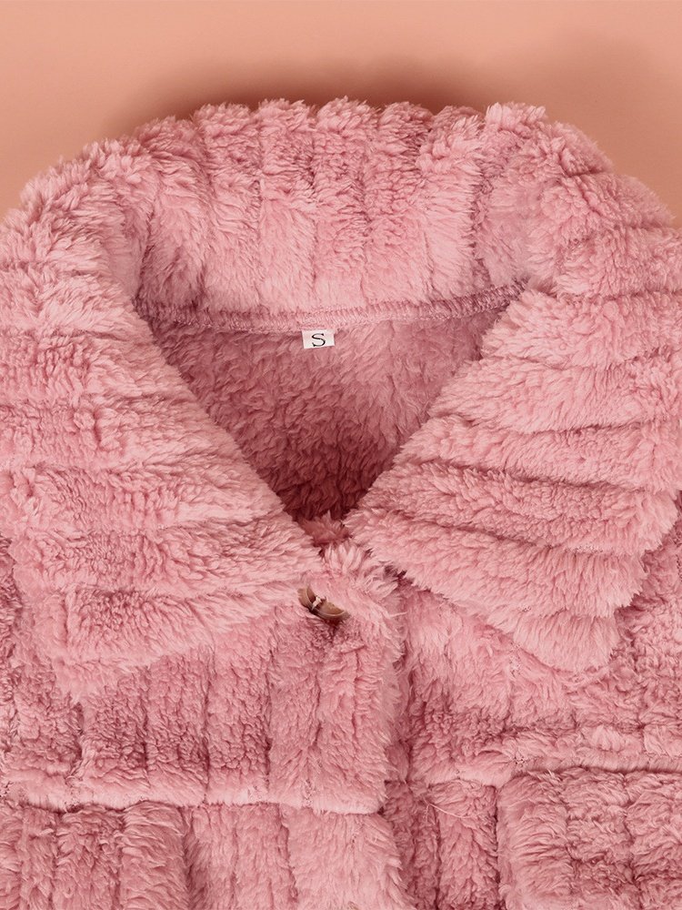 Damen Frühling/Herbst Oberbekleidung Retro Nahtverarbeitung Unifarben Langarm Schalkragen Jacke
