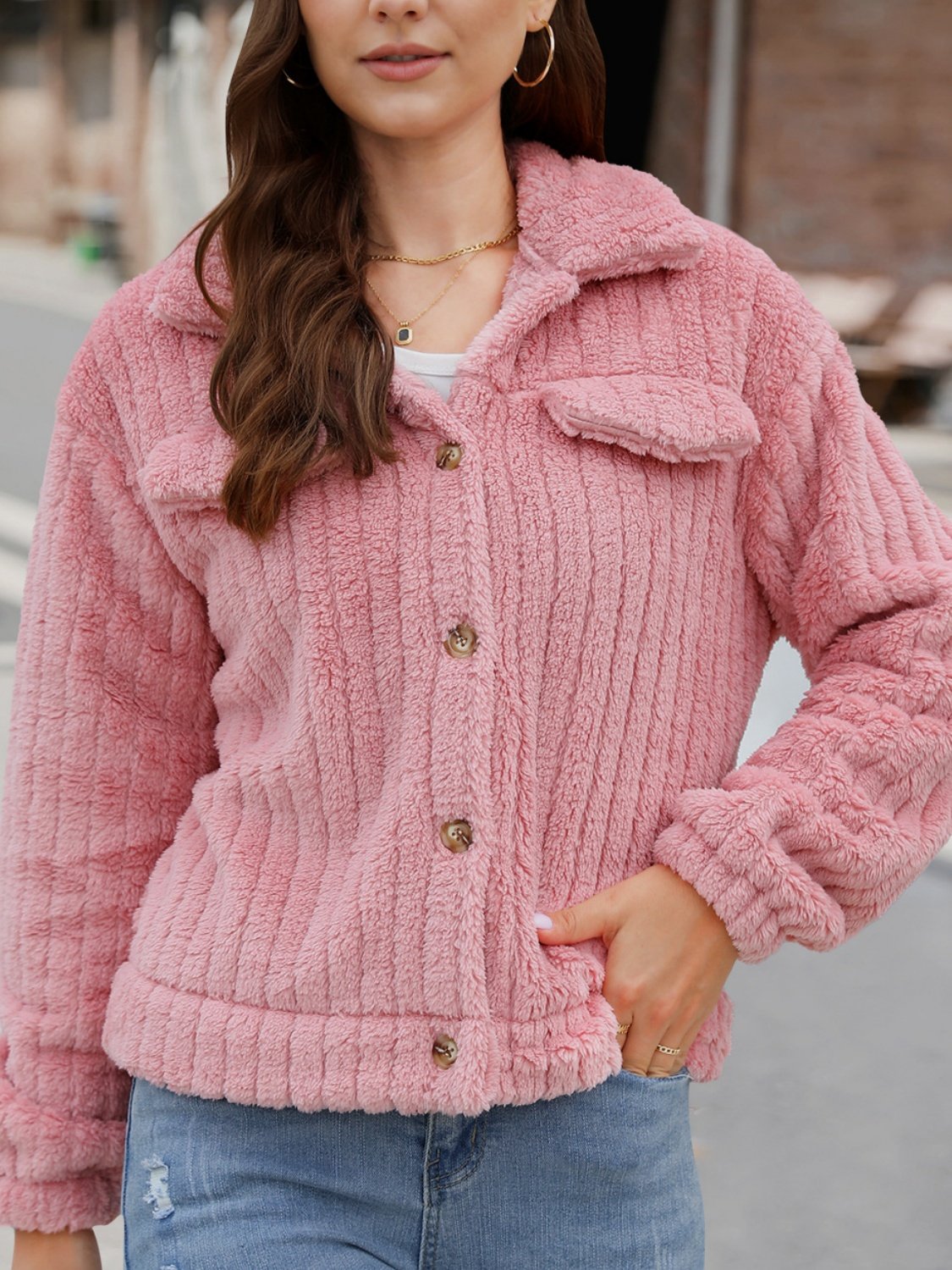 Damen Frühling/Herbst Oberbekleidung Retro Nahtverarbeitung Unifarben Langarm Schalkragen Jacke