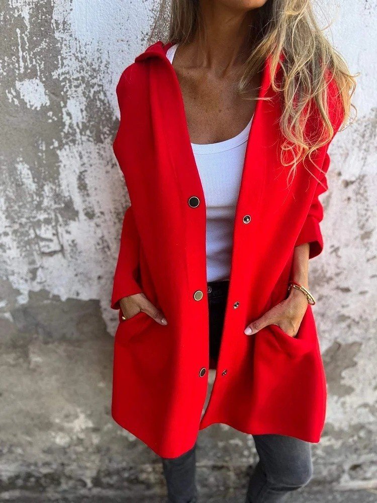 Damen Frühling/Herbst Oberbekleidung Retro Nahtverarbeitung Unifarben Langarm Stehkragen Jacke