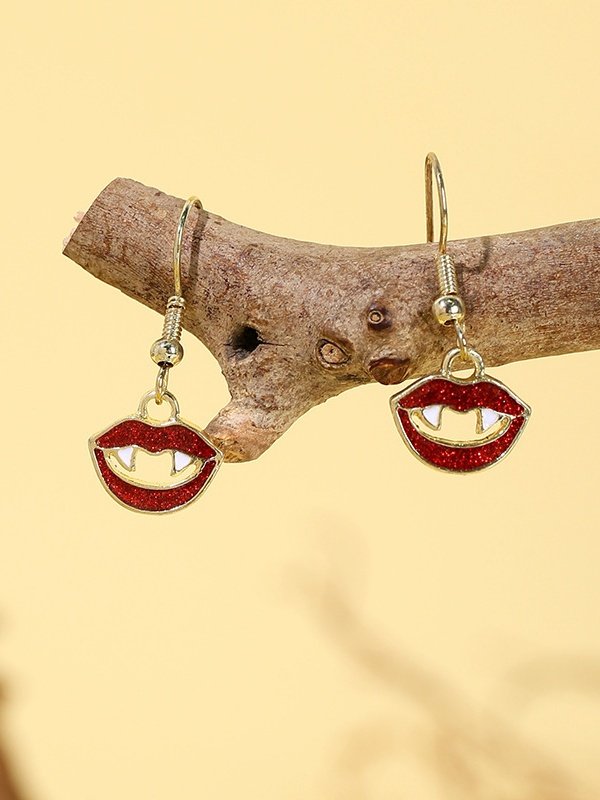 Halloween Ohrringe Grusel Lustig Schädel Spinne Kürbis Geist Schwarze Katze Ohrringe echt Golden Galvanisiert Schmuck Ohrringe
