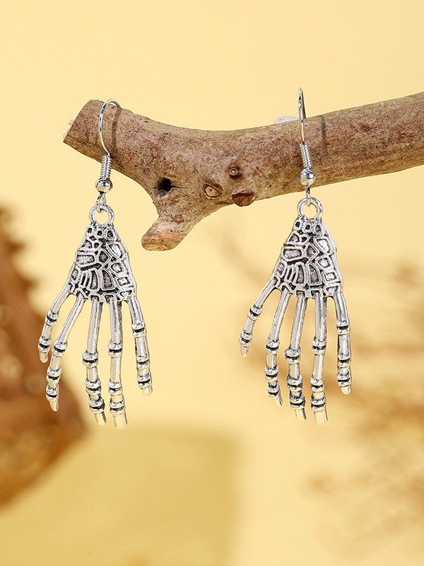 Halloween Ohrringe Grusel Lustig Schädel Spinne Kürbis Geist Schwarze Katze Ohrringe echt Golden Galvanisiert Schmuck Ohrringe