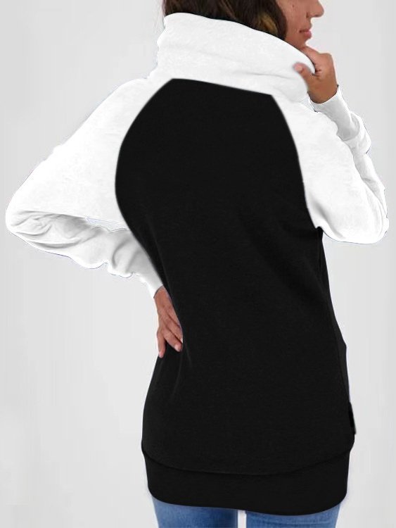 Damen Frühling/Herbst Oberbekleidung Retro Nahtverarbeitung Unifarben Langarm Stehkragen Jacke